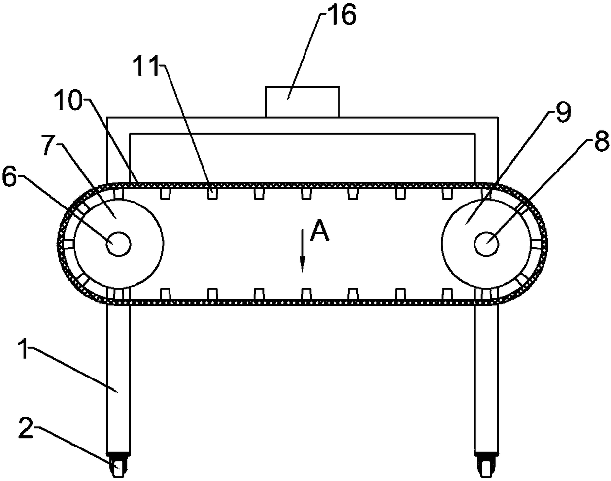 Material screening and impurity removing device