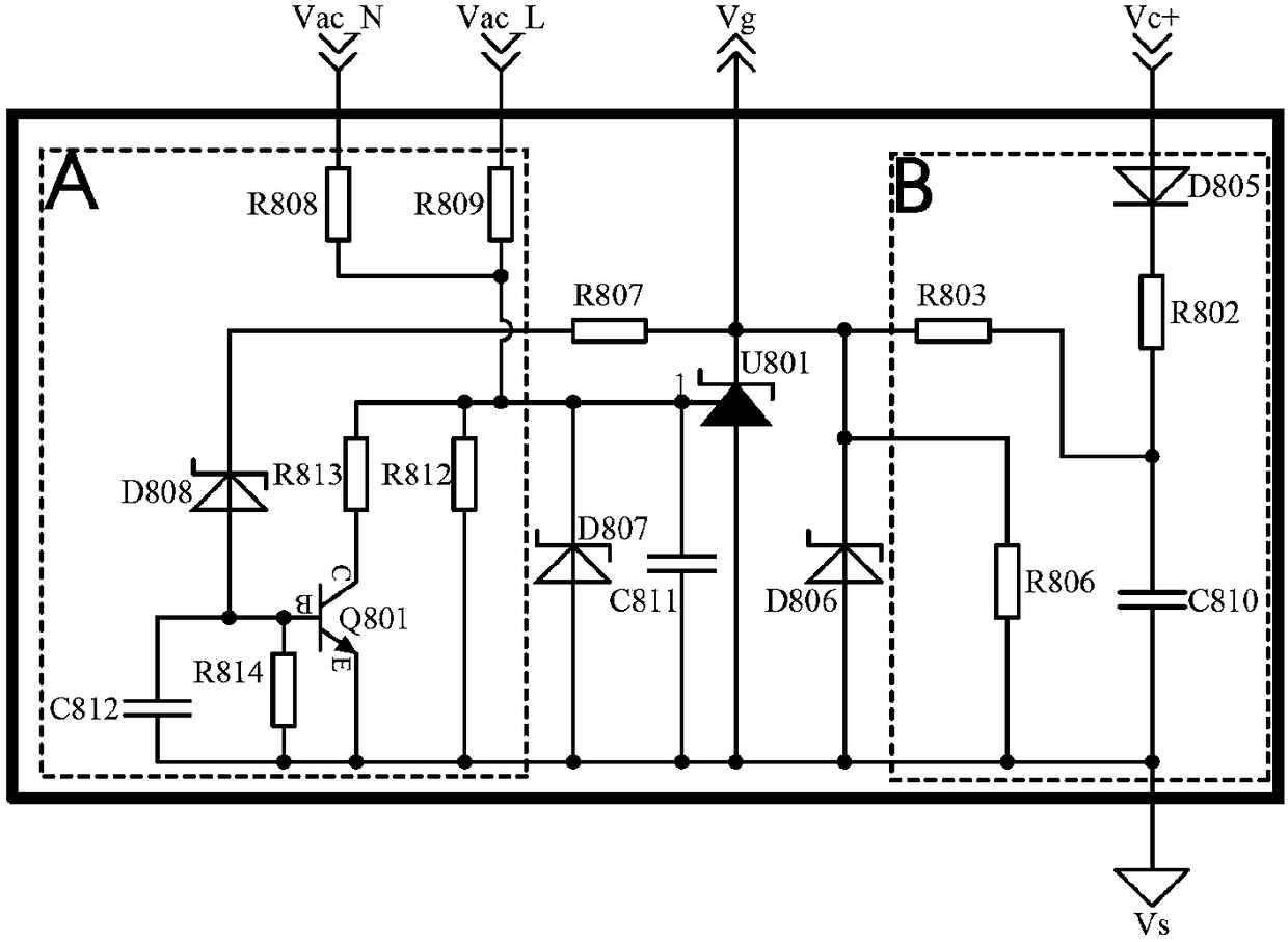 Low cost input anti-overvoltage protection circuit