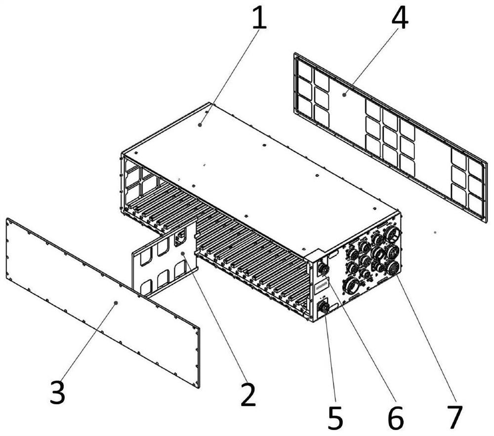 Low-flow-resistance aviation liquid cooling case