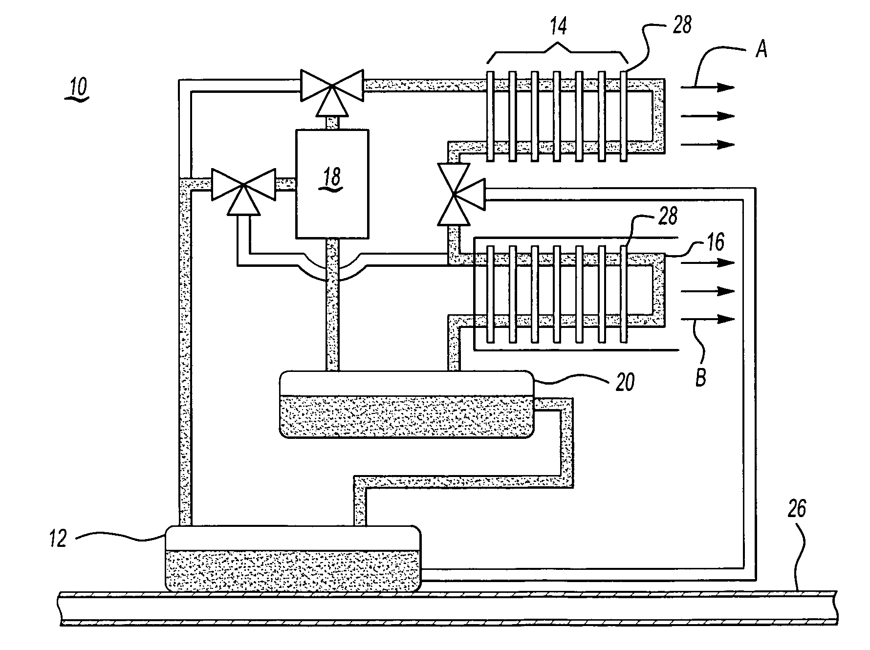 Heating, cooling and ventilation system for a vehicle seat