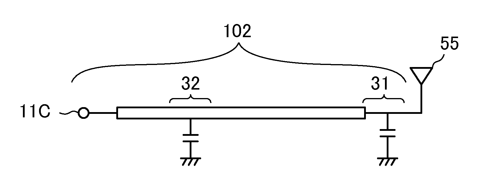 Signal line module and communication terminal apparatus