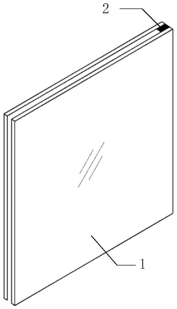 Glass panel degumming identification method based on image method