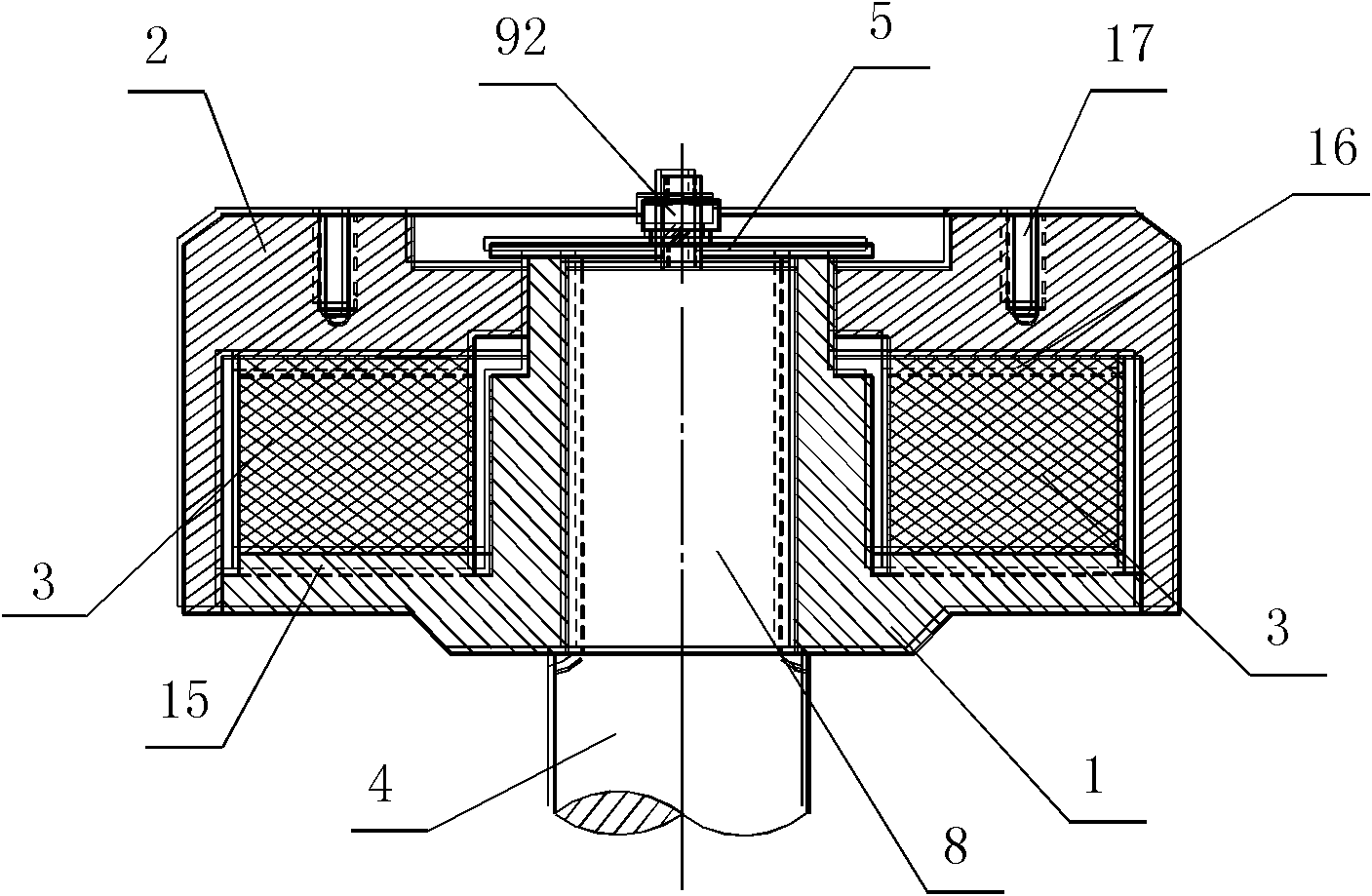 Elastic coupling for motor