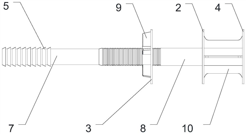 Tubular connecting piece for cast-in-place concrete wall and heat preservation plate with tubular connecting piece