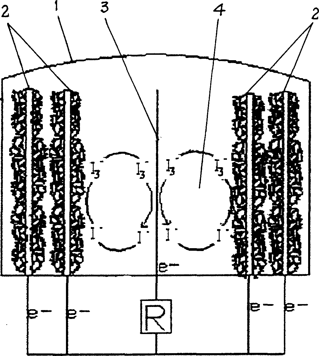 Stereo absorption filament integrated dye sensitization solar cell