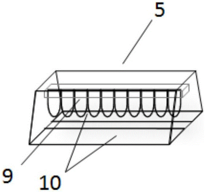 Frame-sealing adhesive curing device and using method