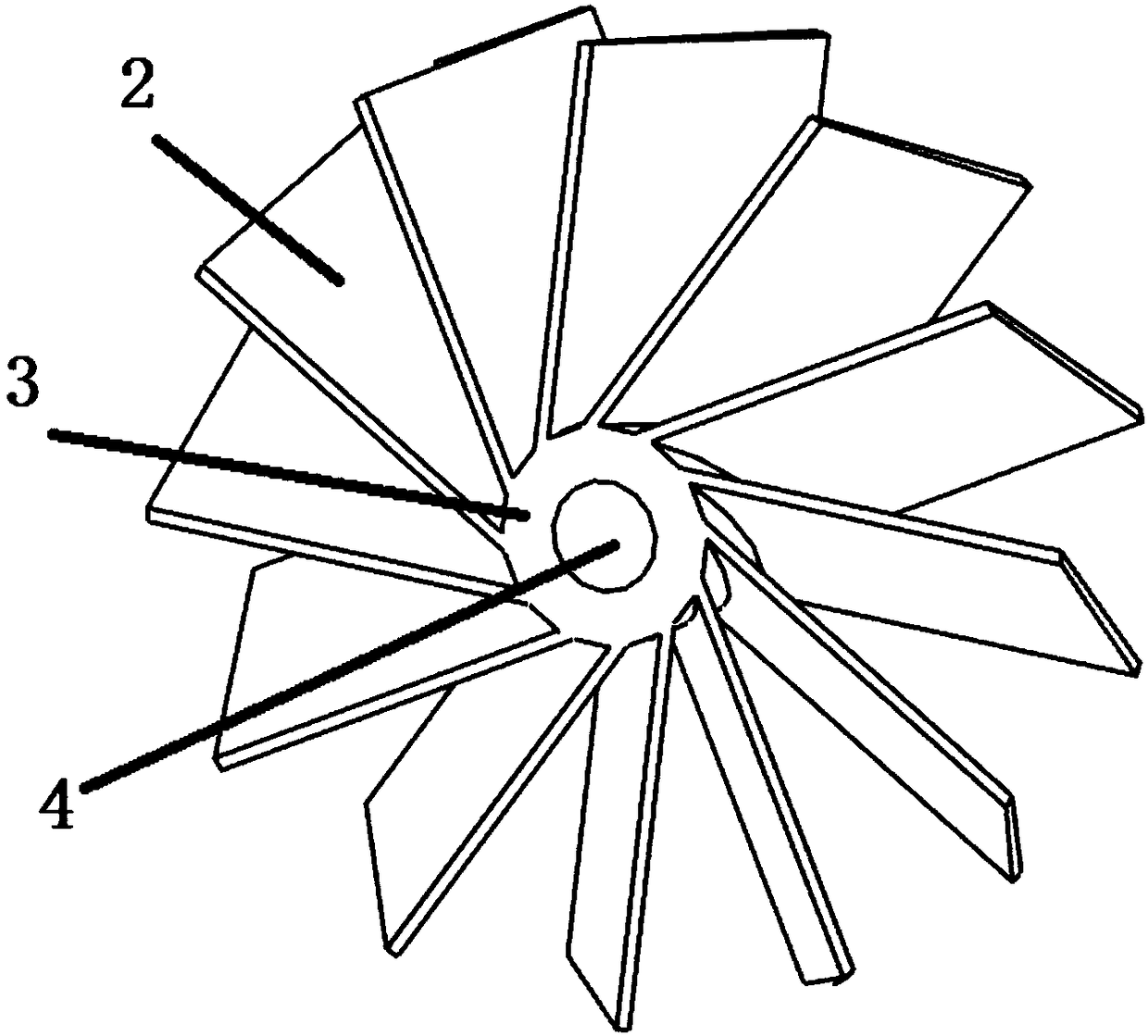 Micro engine combustion chamber evaporation pipe with inlet rotational flow blades