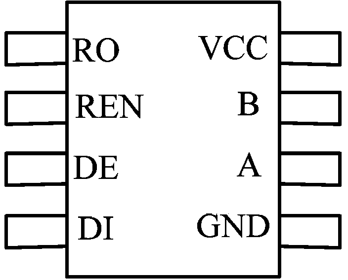 RS-485 communication interface polarity detection device, method and chip