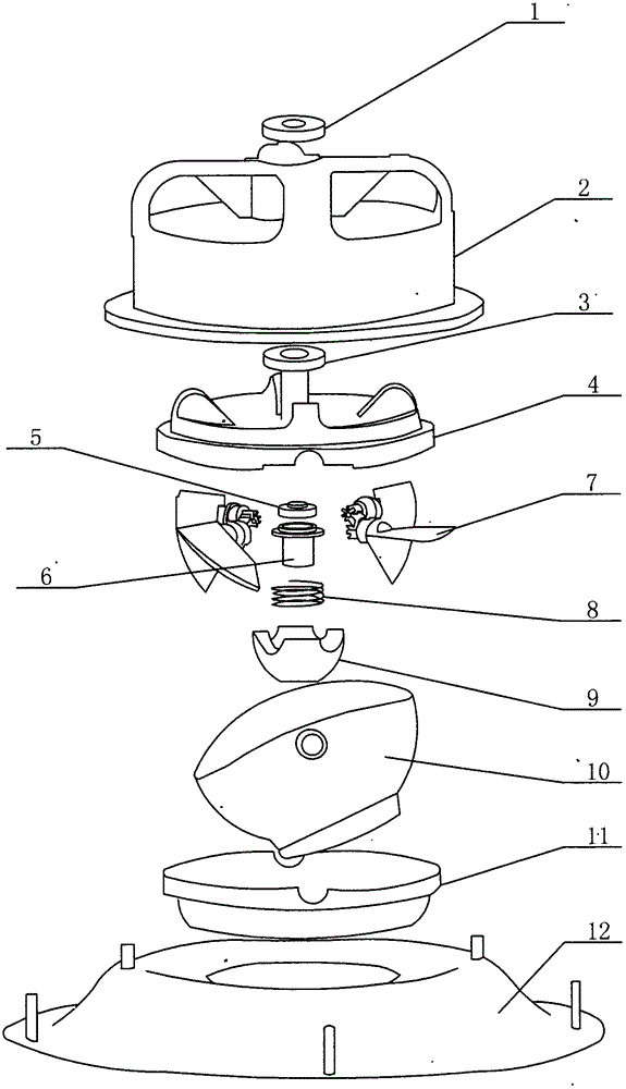 A nozzle that can rotate 360° automatically