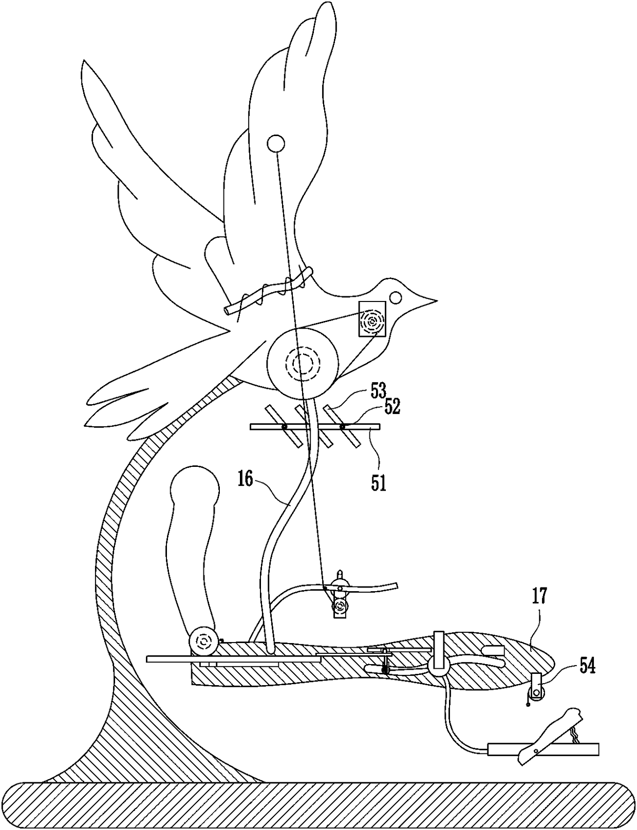 Oscillating garden chair