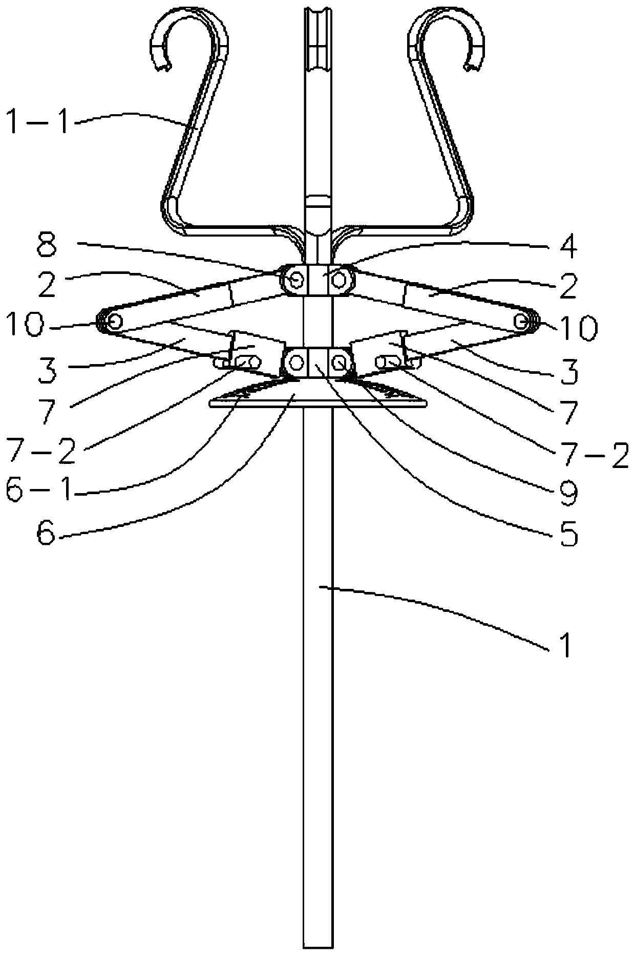 A liquid level gauge for determining the depth of a small-mouth oil tank