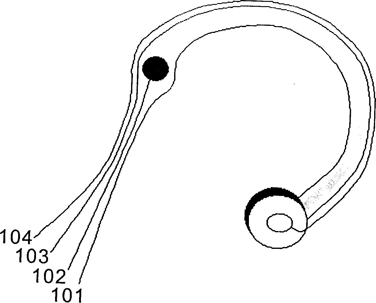 Sensor capable of synchronously measuring electrocardio, pulse and sound-wave signals from neck