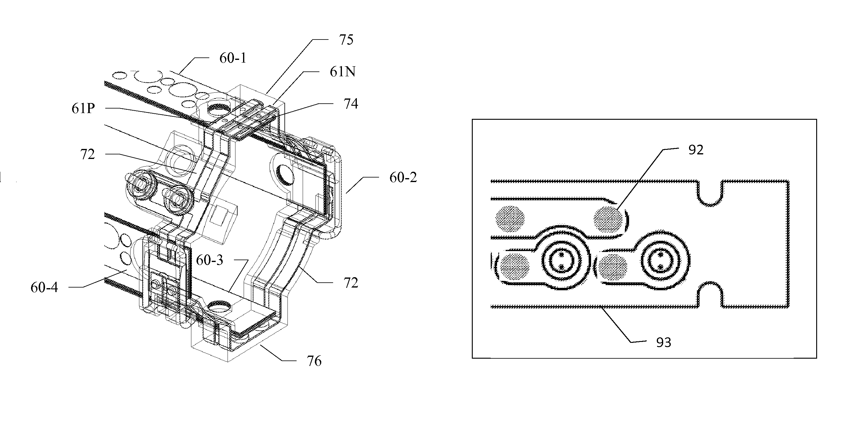 Rugged low light reflectivity electrical contact