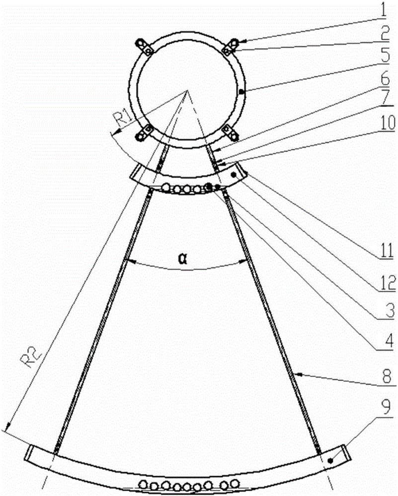 Double-pendulum anti-galloping device of overhead transmission lines and application method of double-pendulum anti-galloping device