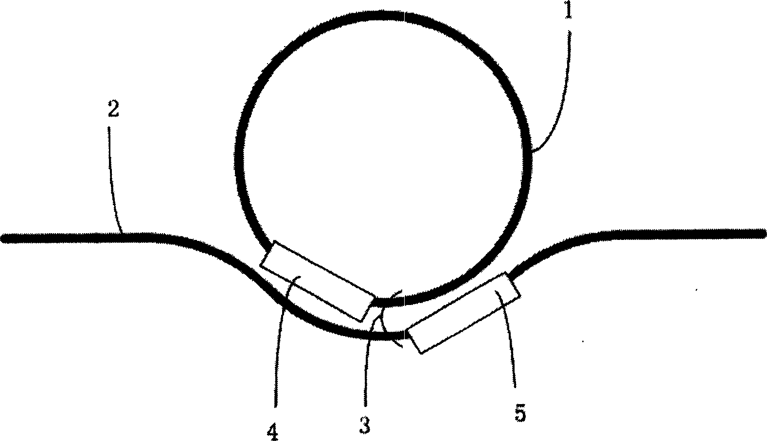 Tunable light wave guide dispersion compensator controlled by two-section erverse electrode oriented coupler