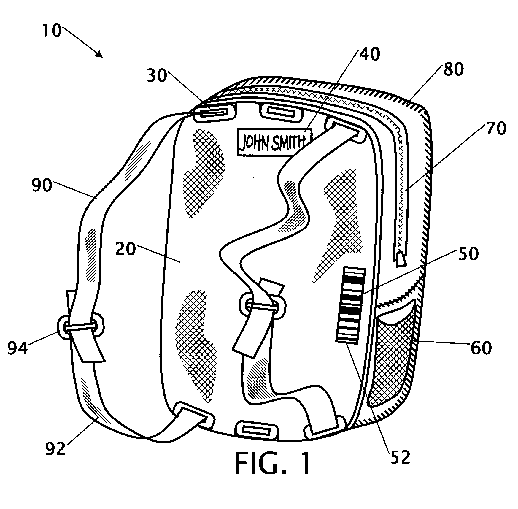 Back support with straps that is changeable with storage area