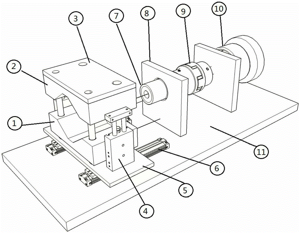 Automatic rapid clamping device for motor tests and use method of automatic rapid clamping device