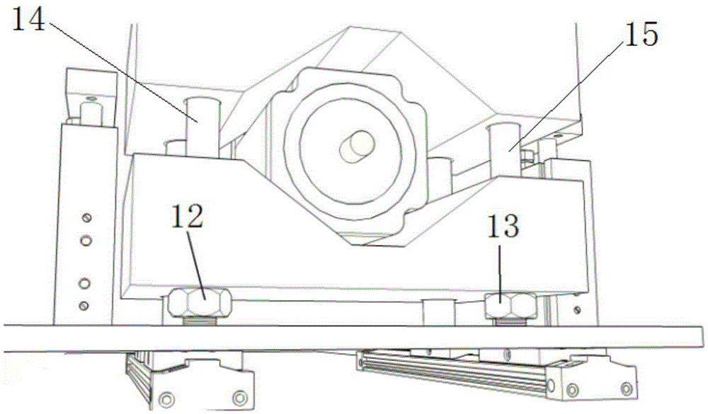 Automatic rapid clamping device for motor tests and use method of automatic rapid clamping device