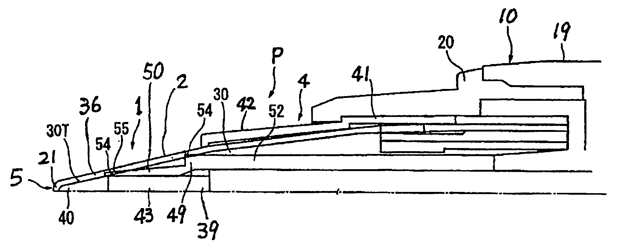 Conical nib and writing instrument using the same