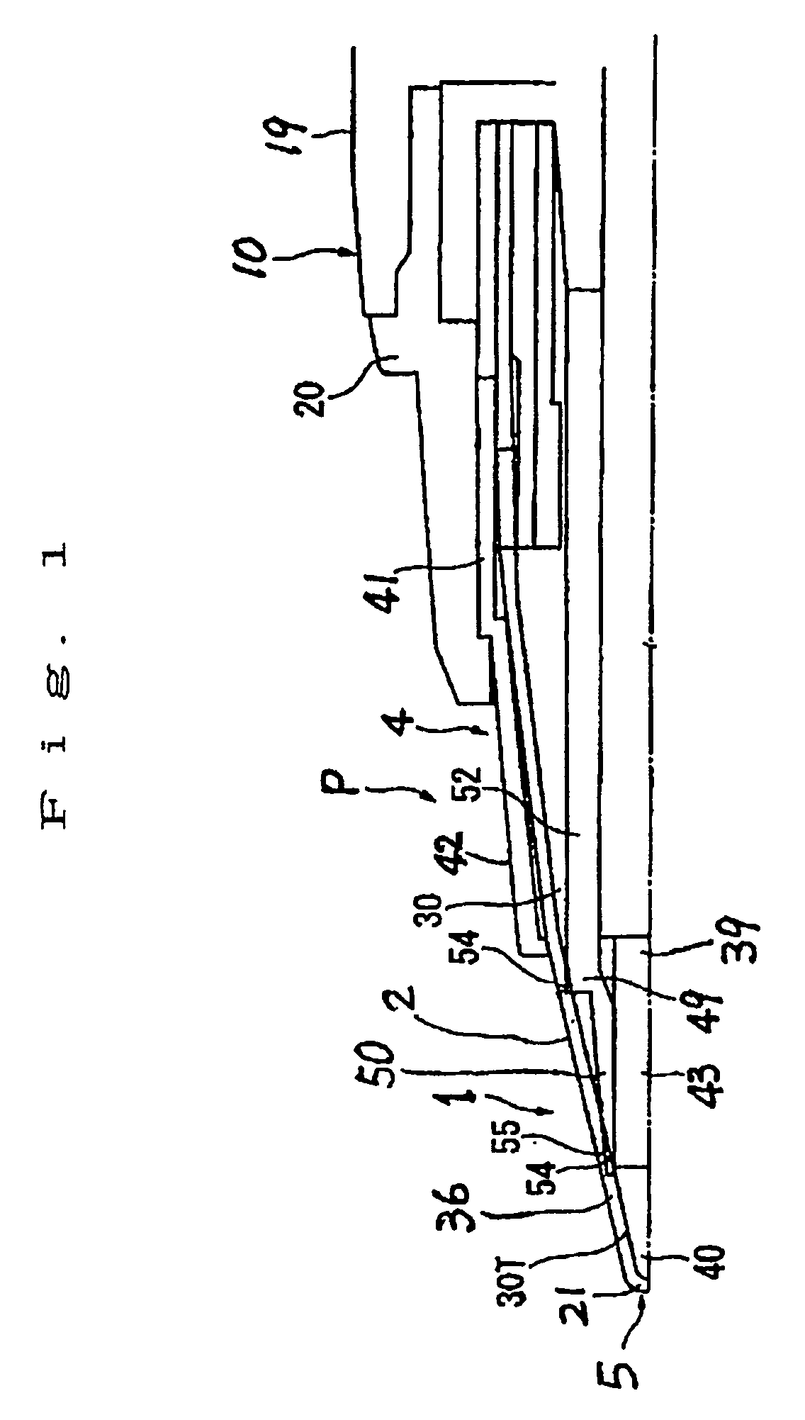 Conical nib and writing instrument using the same