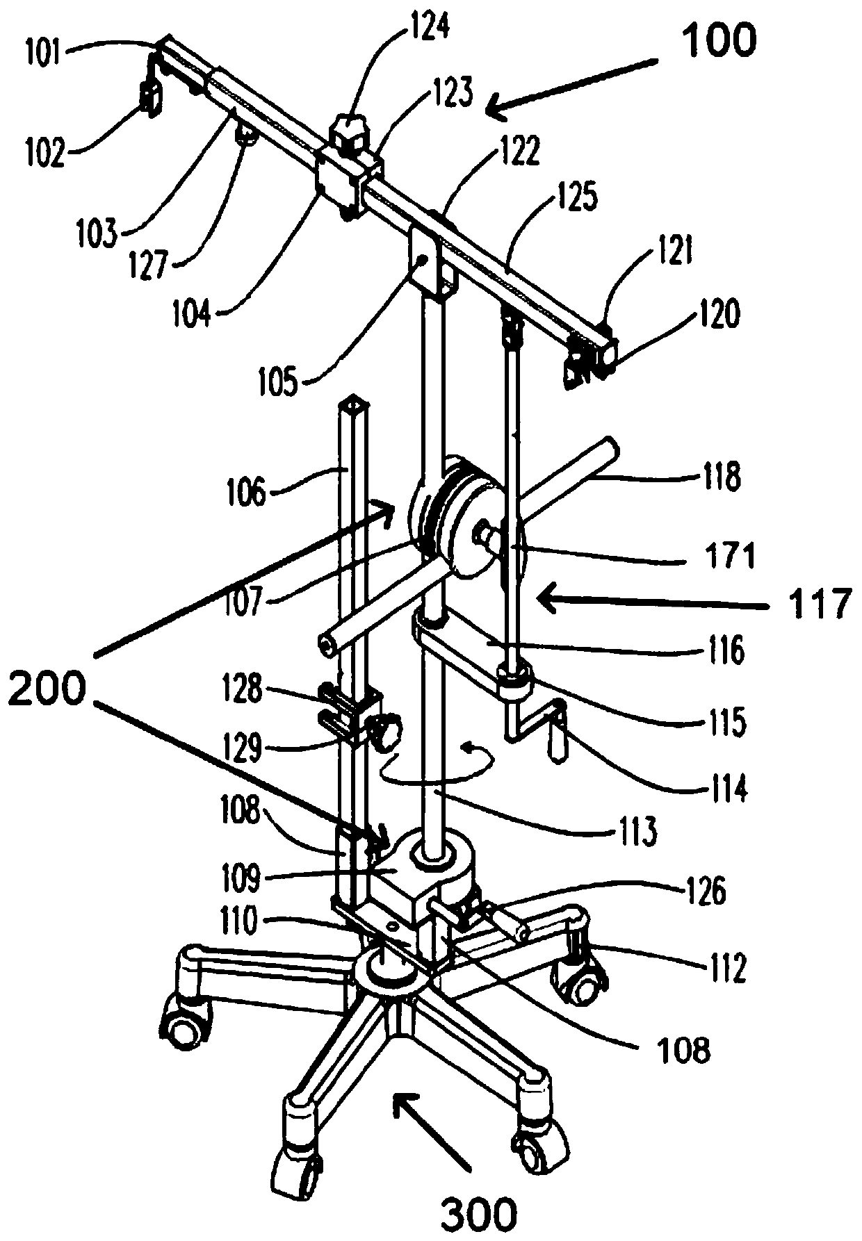 Side-lying position traction device for shoulder arthroscopy