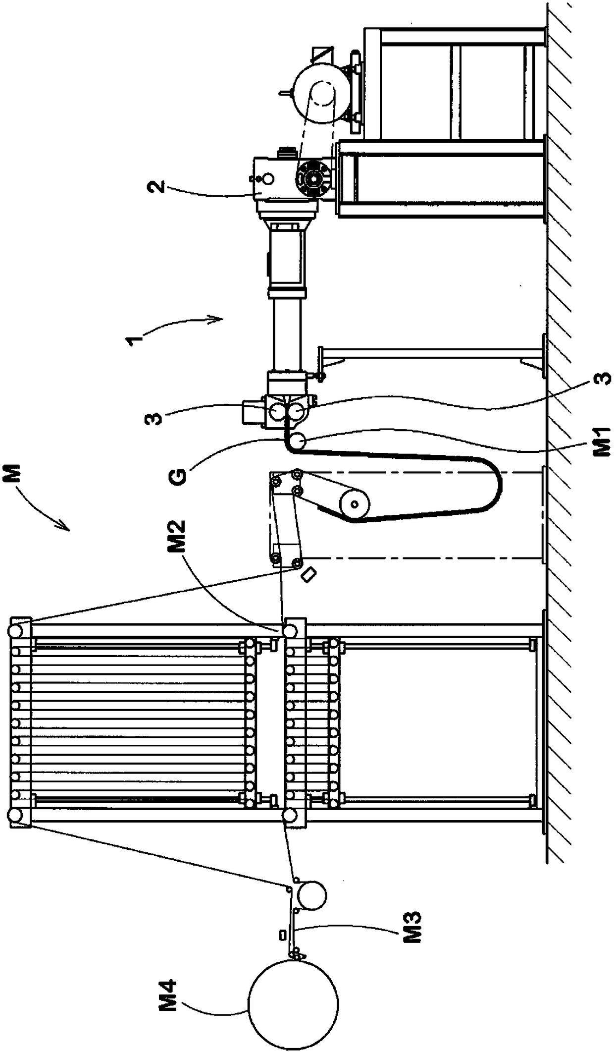 Manufacturing equipment for rubber belts