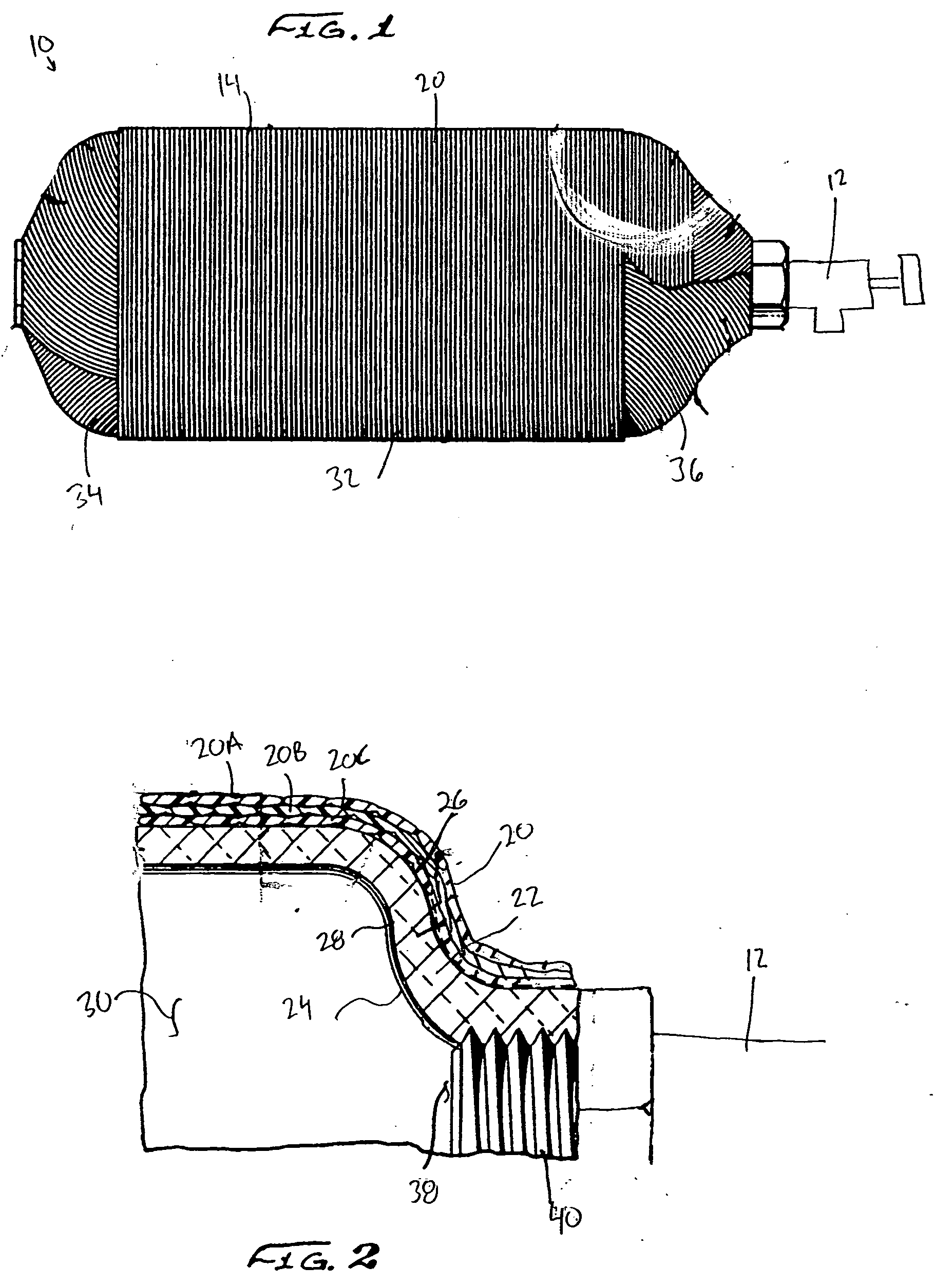 Aluminum cylinder with a plastic coating