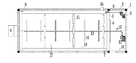 Aerobic fermentation device and method for organic waste