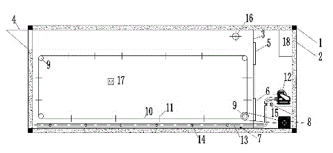 Aerobic fermentation device and method for organic waste