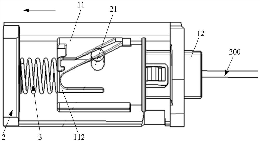 Vehicle door lock switch, interior trim part assembly and vehicle