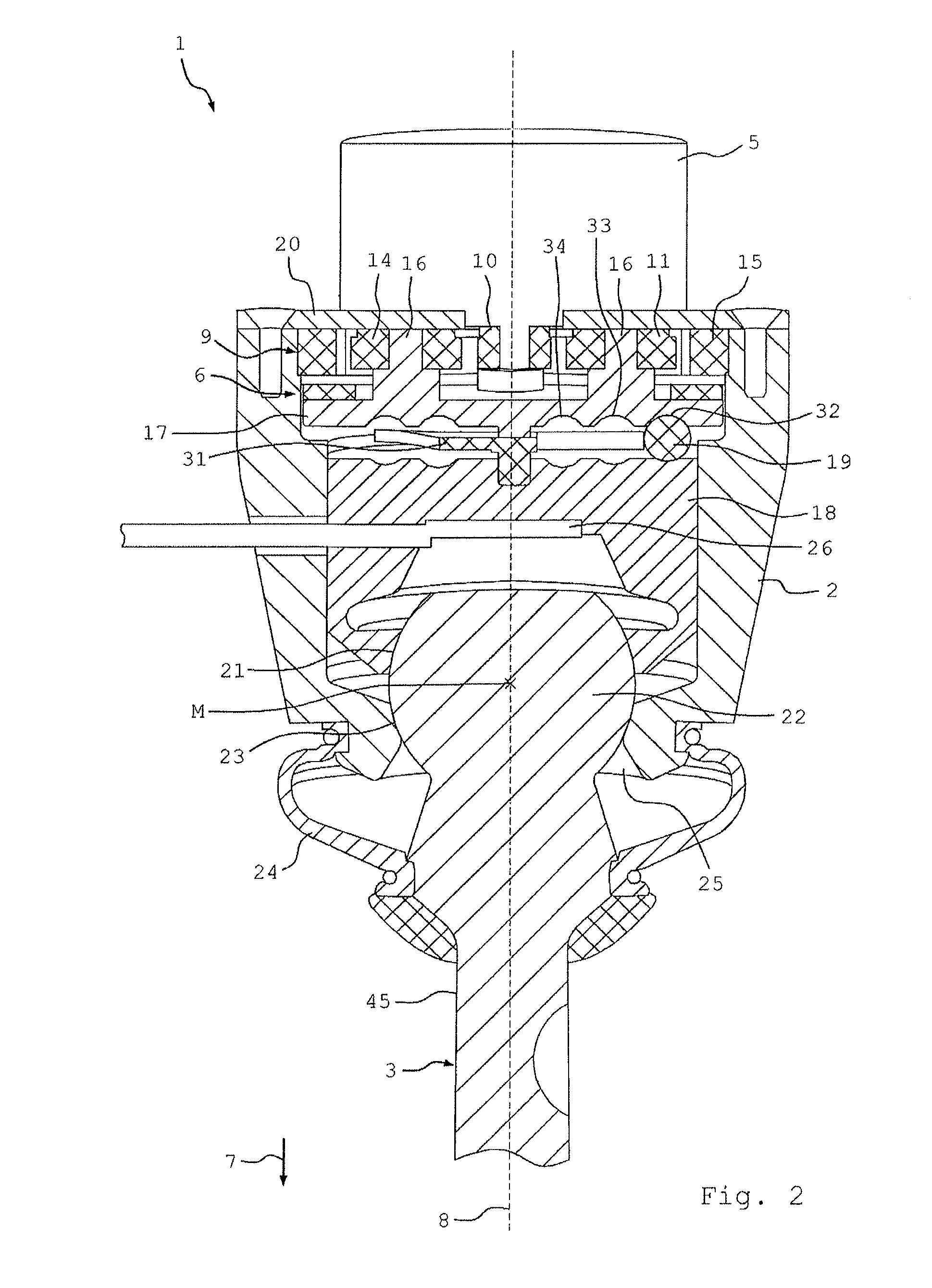 Ball and socket joint for a vehicle