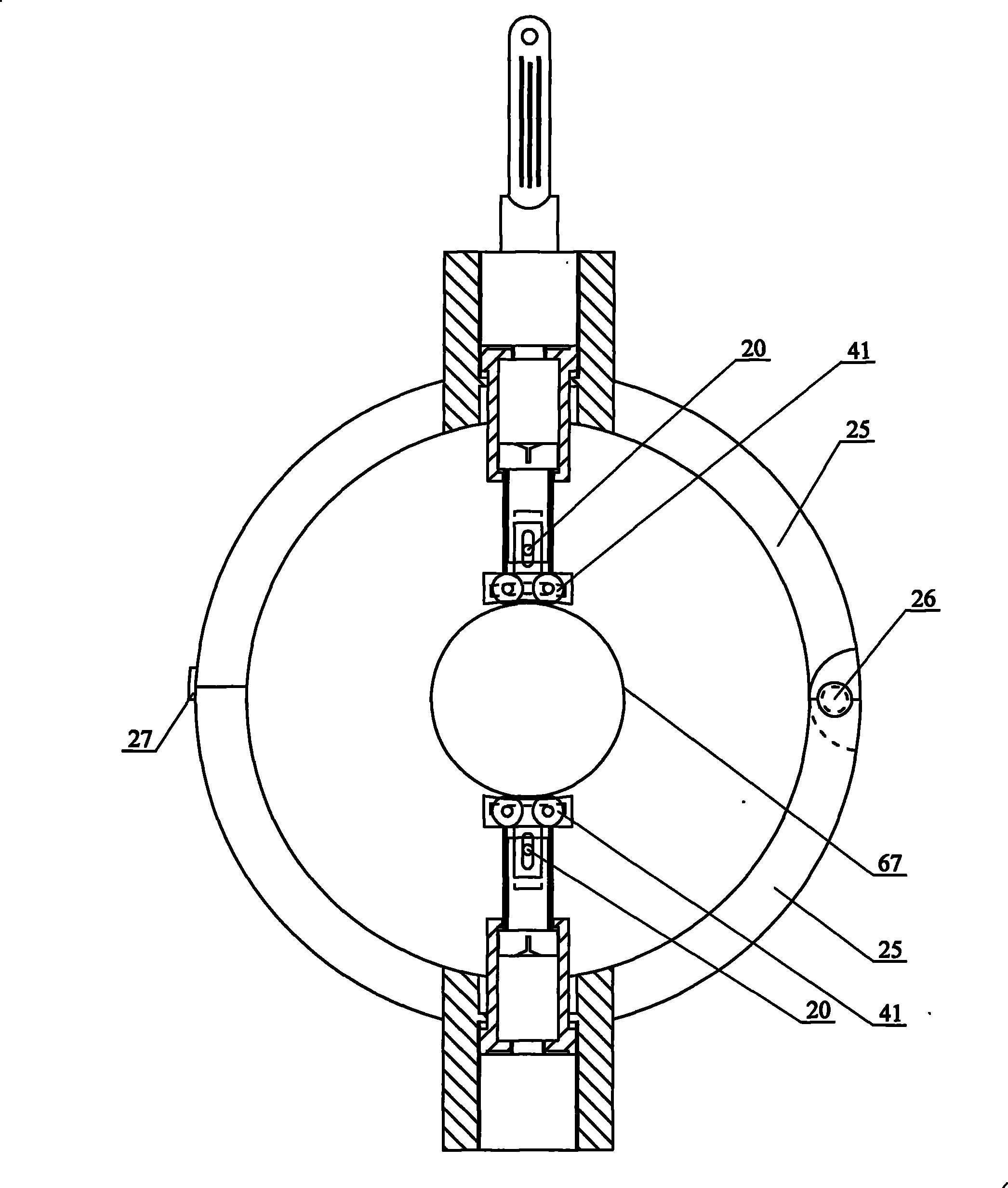 High-altitude portable pipeline cutting machine