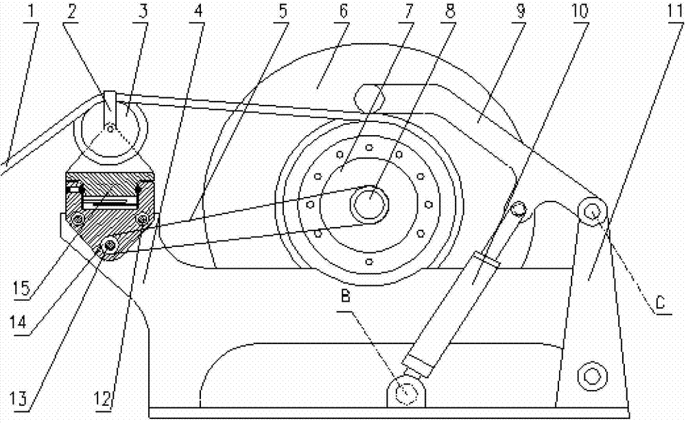 Winch for online test of automatic cable arranging tension