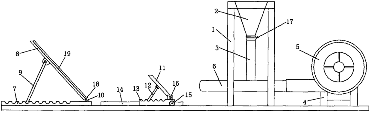 Dust-fall testing device and experimental method for measuring influence of accumulated dust on power generation efficiency