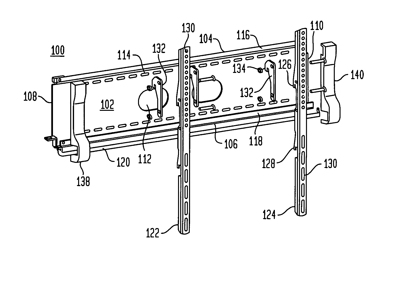 Flat panel display mounting system