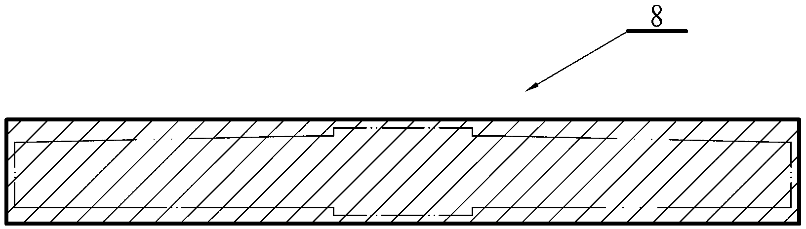 Annular heating furnace large soleplate adopting rolled blank and manufacturing method thereof