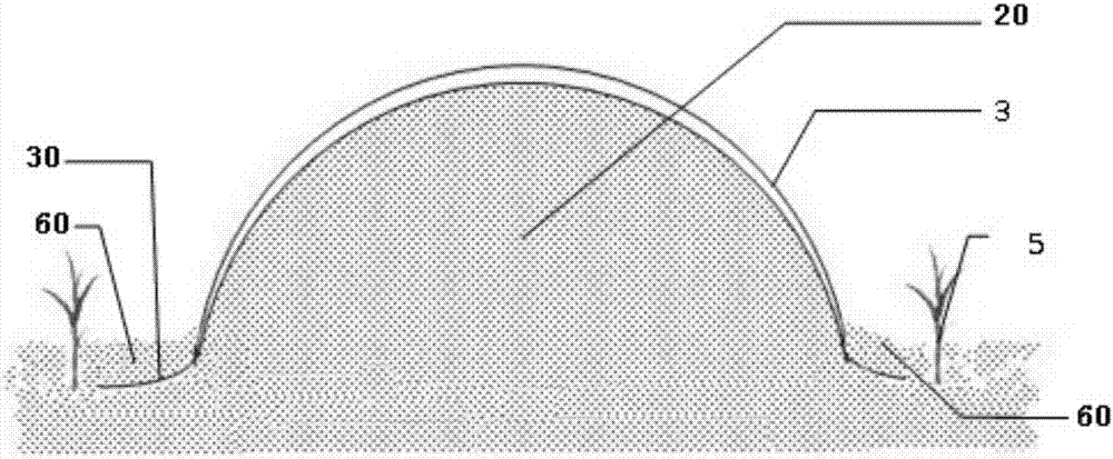 Mulching film covering method for farmland ridge-and-furrow rainwater-harvested planting