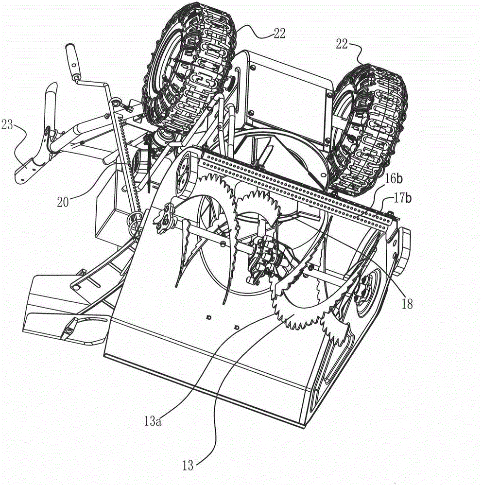 Antiskid snow-sweeper with air pipe driven by engine with LPG (Liquefied Petroleum Gas) mini-type gas tank