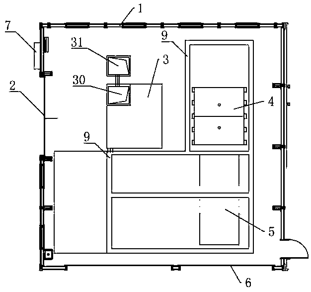 Garbage compression processing station and garbage processing method