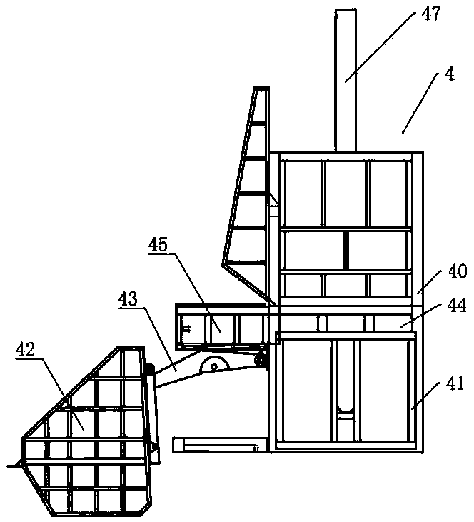 Garbage compression processing station and garbage processing method