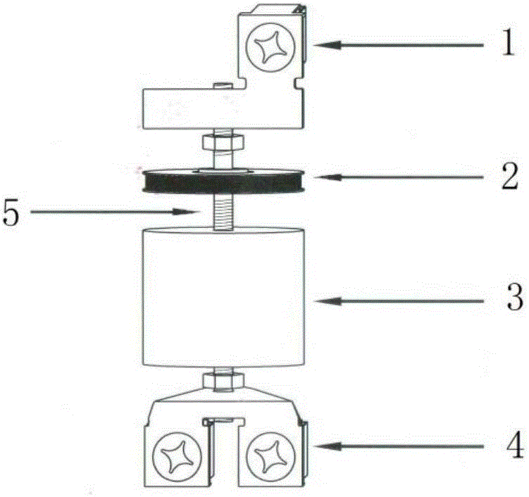 No-follow-current switch-type lightning protection module