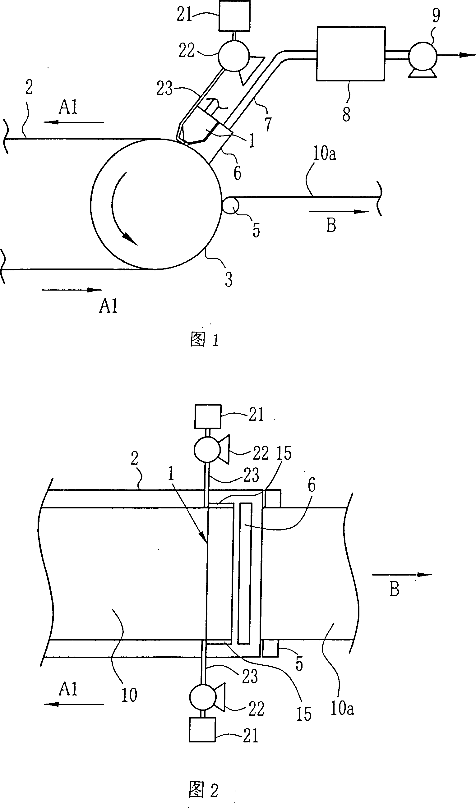 Method and device for making film by casting mould