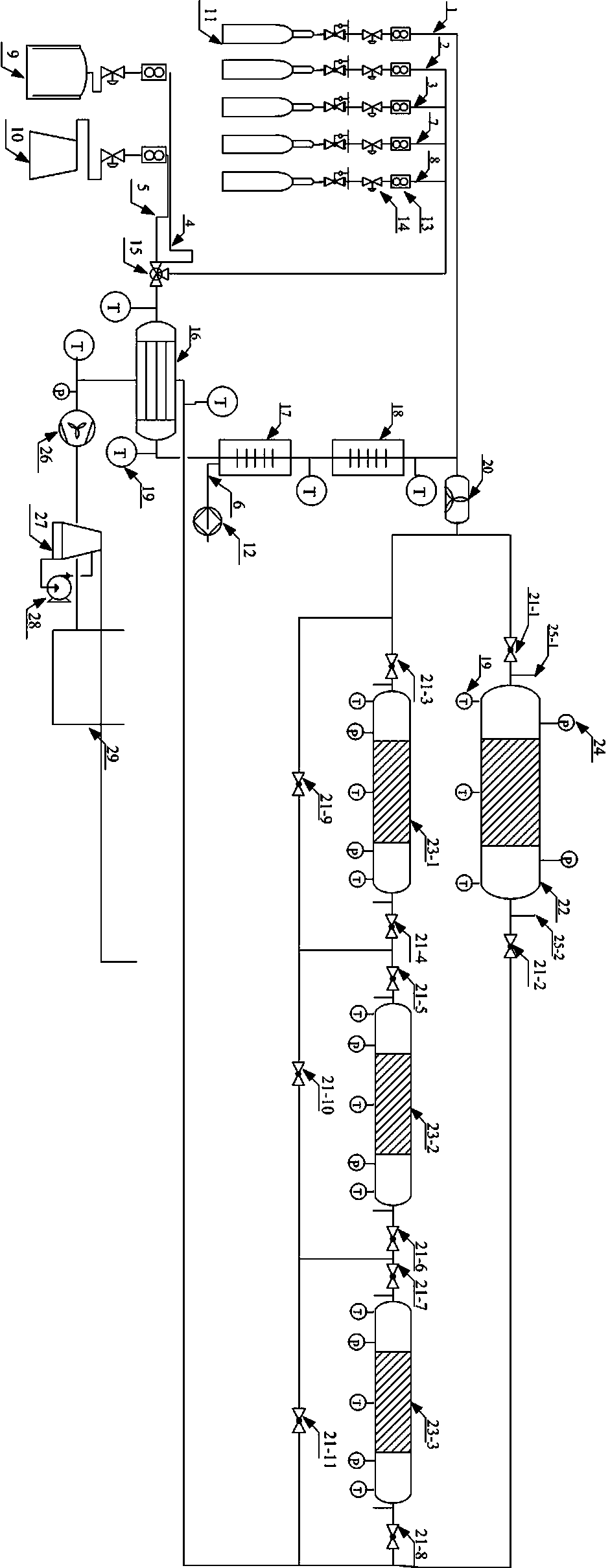 Denitration catalytic performance evaluation system and method