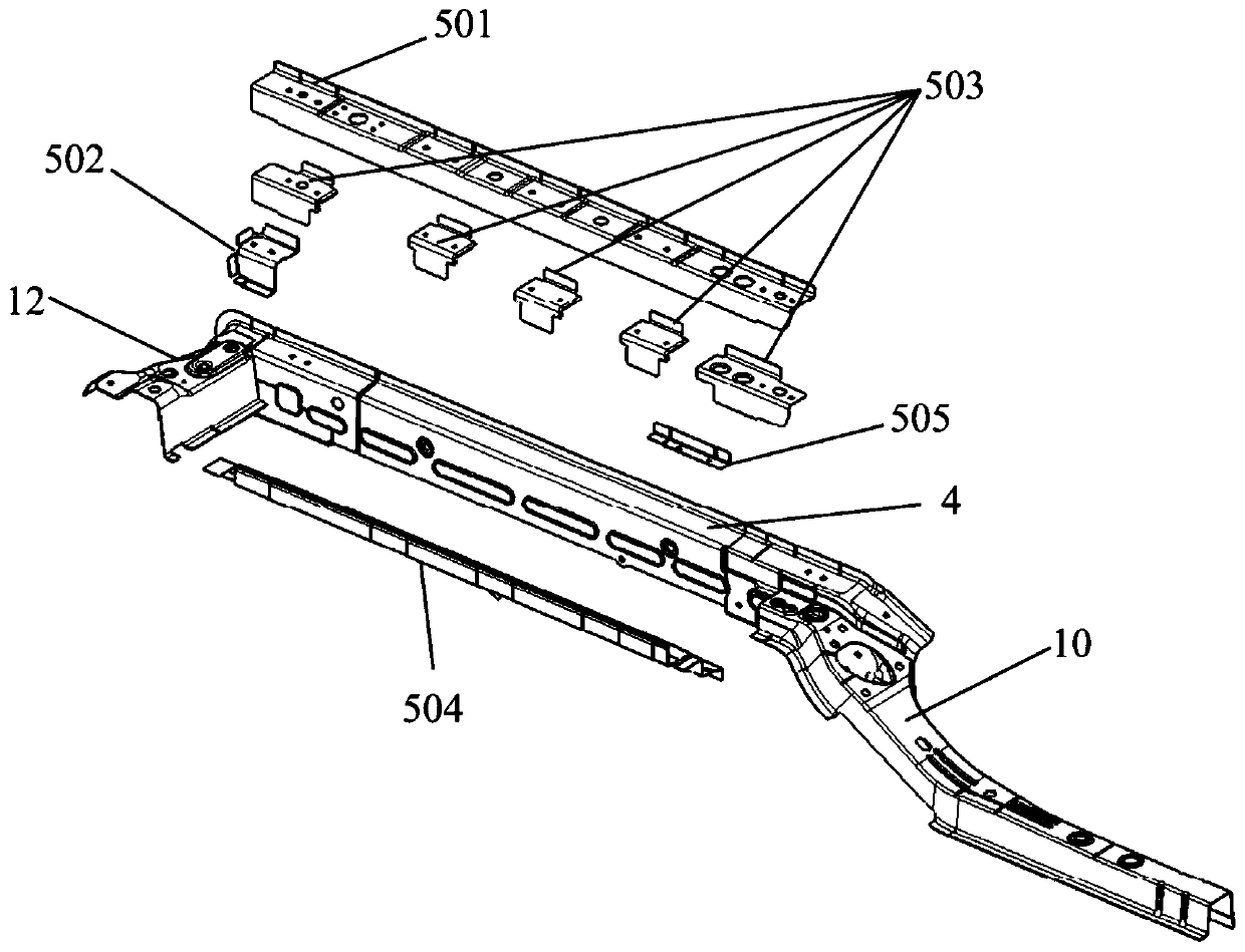 Vehicle body structure for battery-replaceable electric vehicle