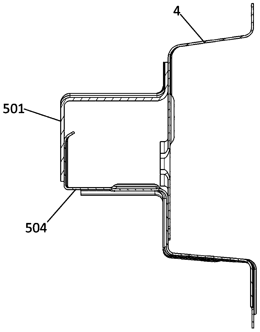 Vehicle body structure for battery-replaceable electric vehicle