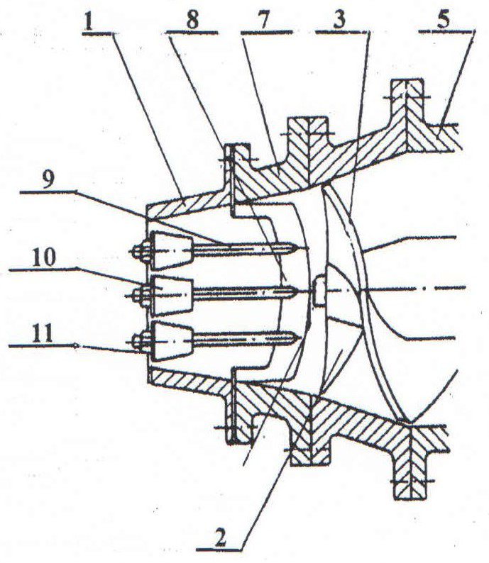 Blind hole brick extruder