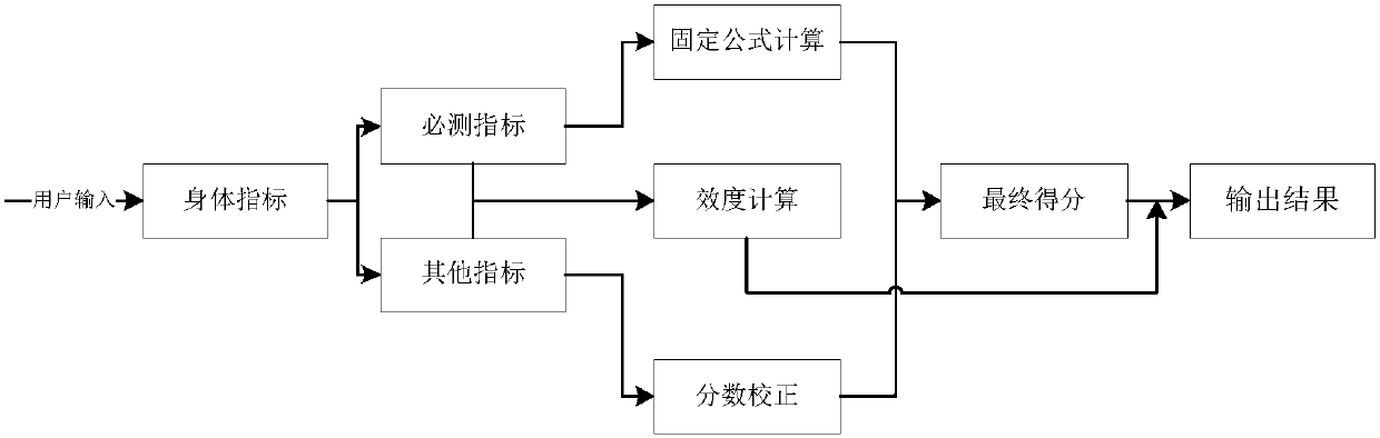 Human body health scoring method