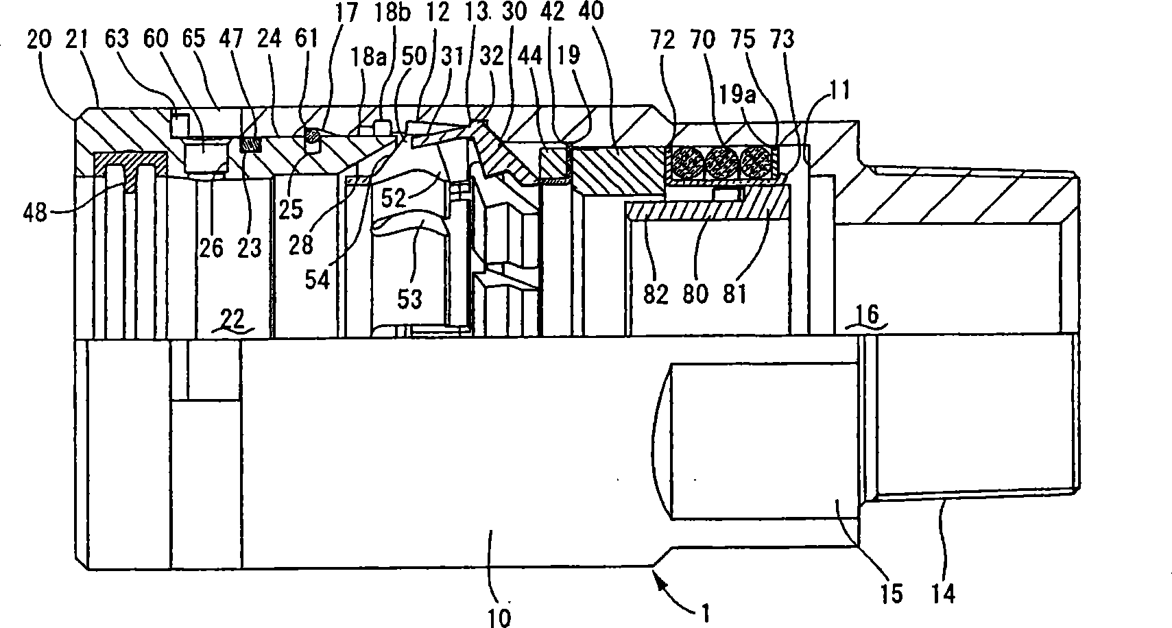 Joint for corrugated tube