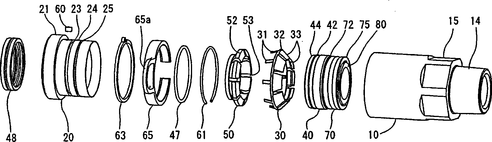 Joint for corrugated tube