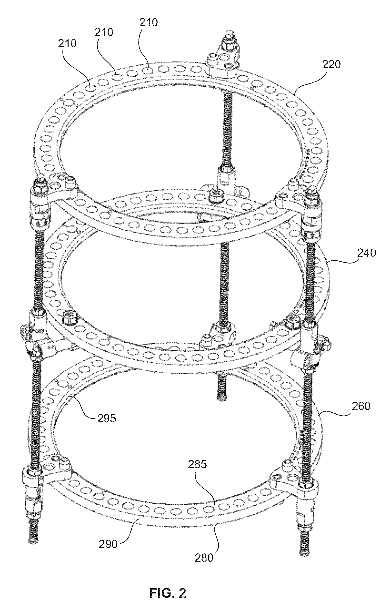 Bone transport external fixation frame